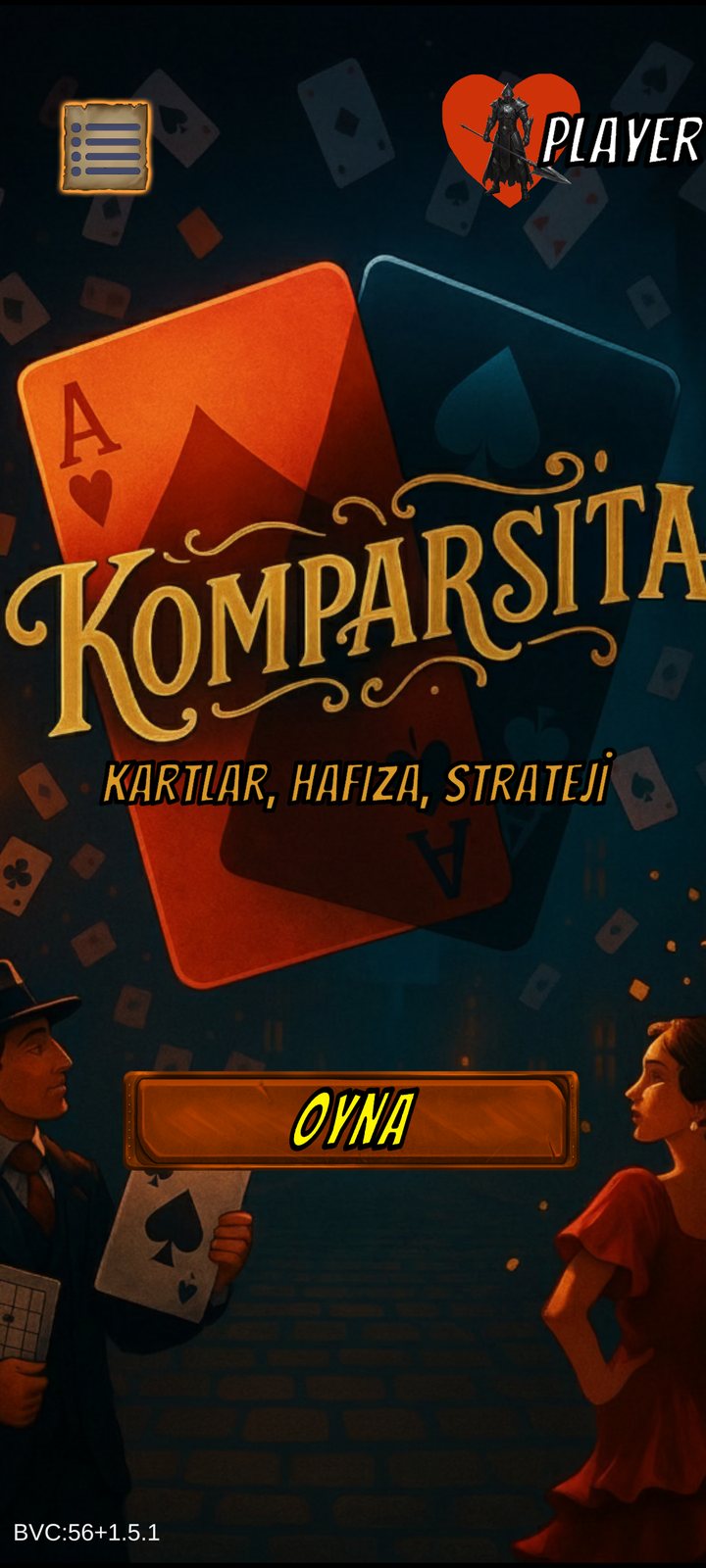 Komparsita ana menüsü