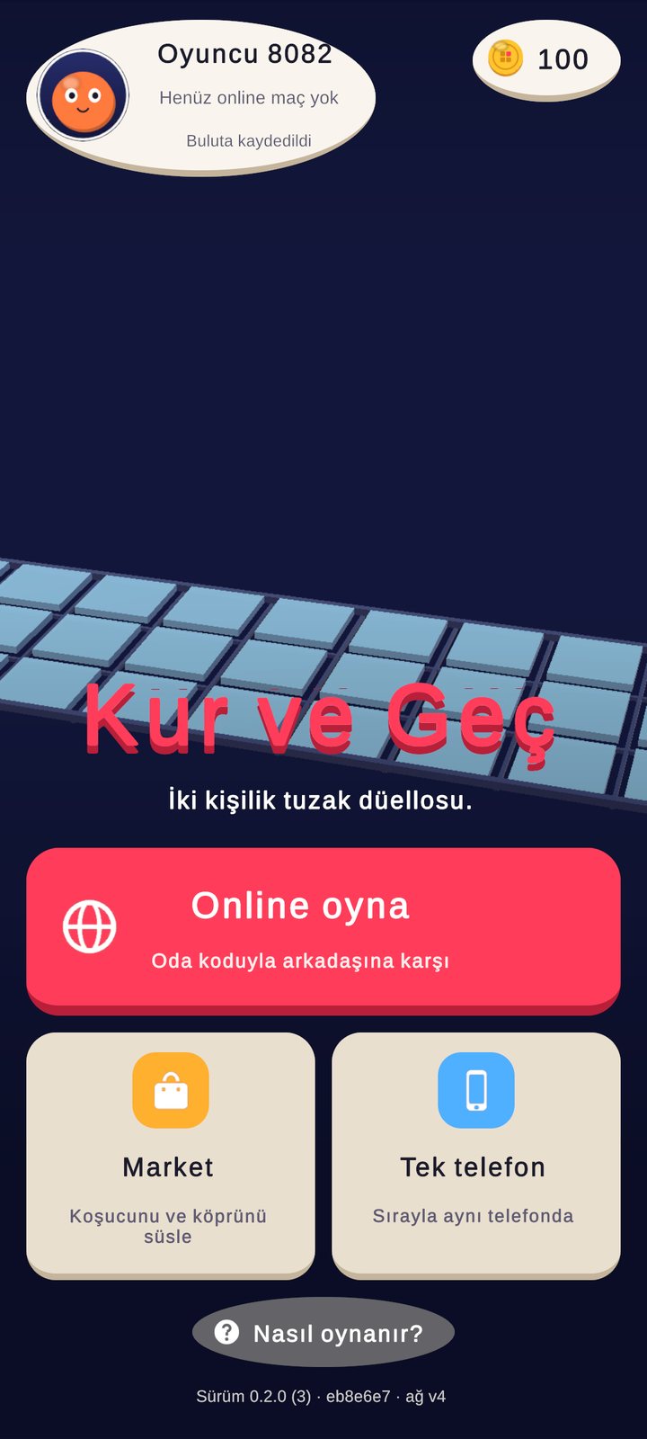 Mindfield ana menüsü