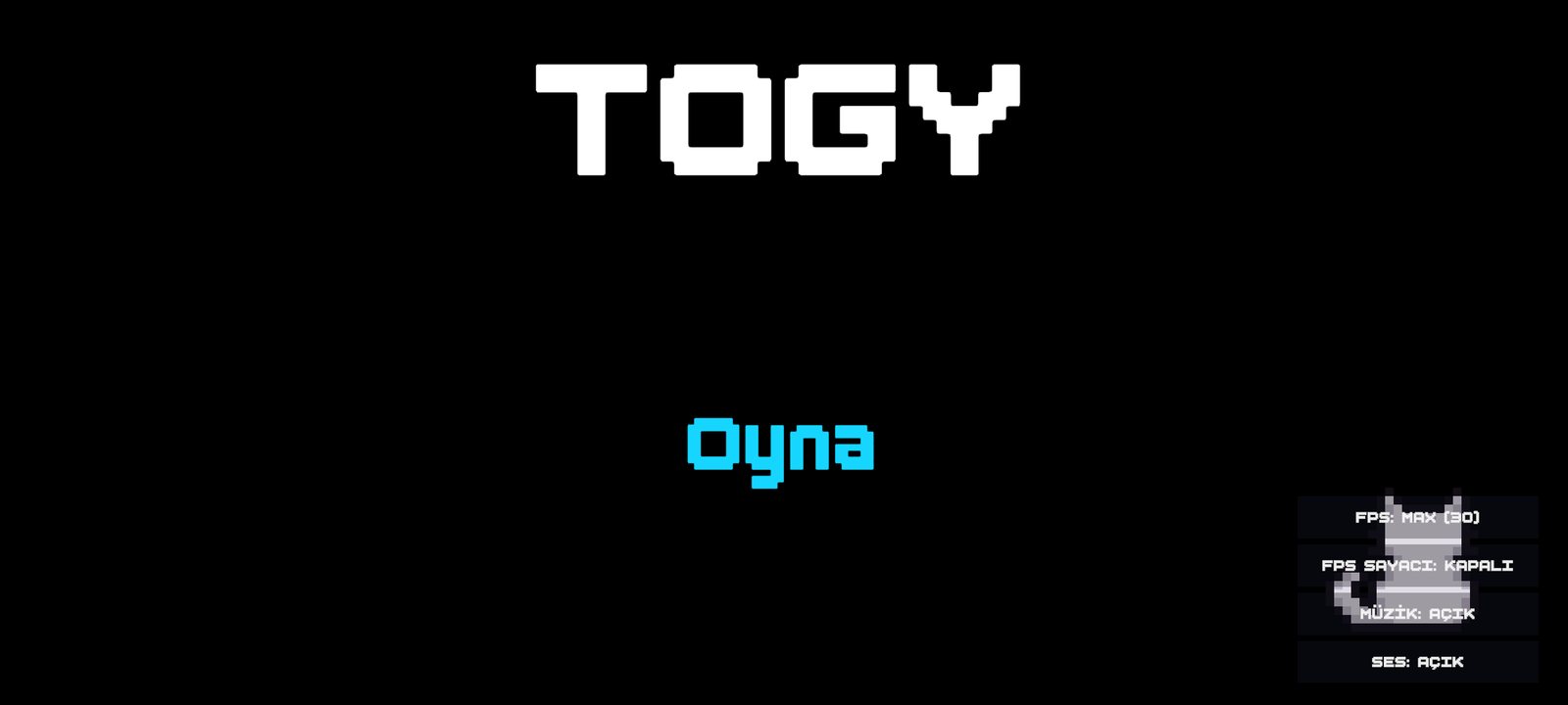 Togy ana menüsü