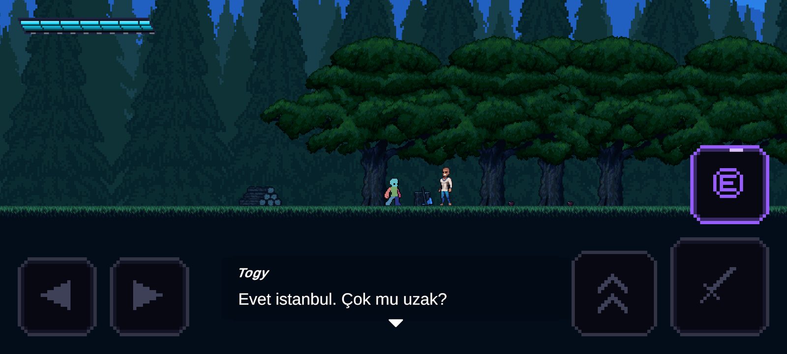 Diyalog: Evet istanbul. Çok mu uzak?